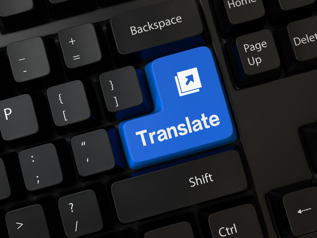 Keyboard with a word translate