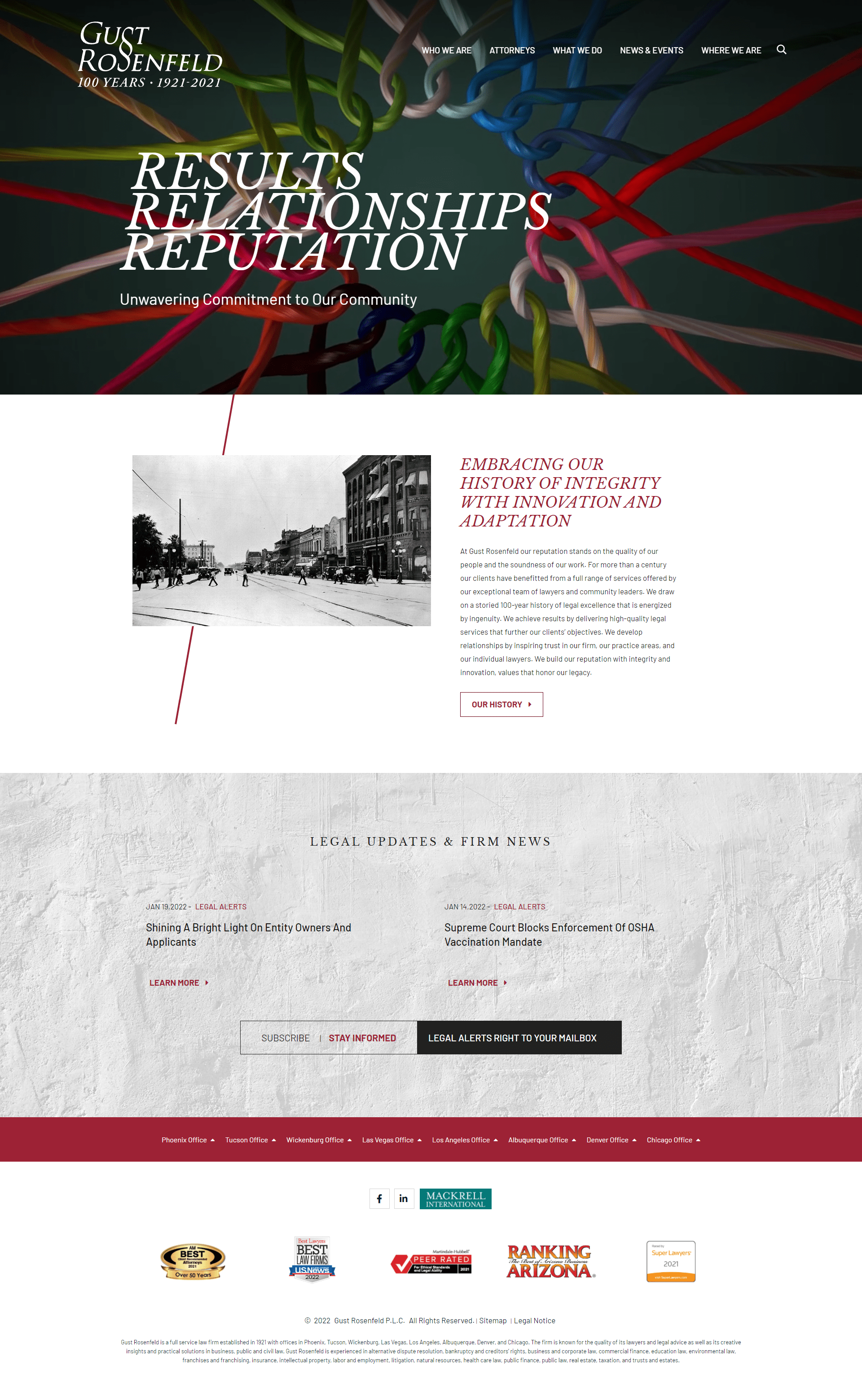 Gust Rosenfeld Homepage
