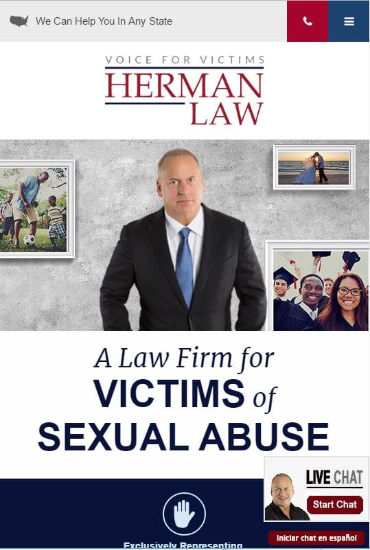 Herman Law site Design by PaperStreet