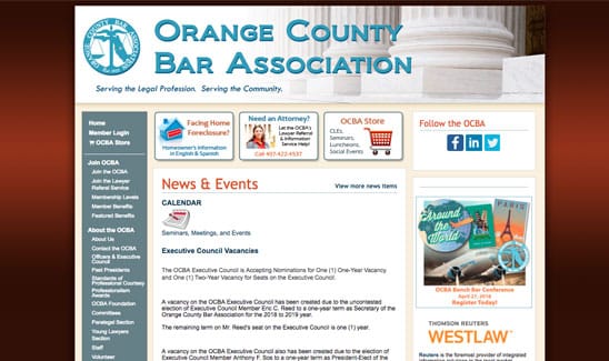 Orange County Bar site thumbnail