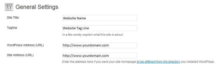 wordpress-general-settings