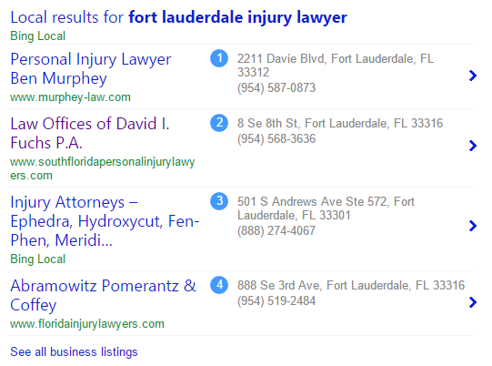 ft. lauderdale local lawyer bing search