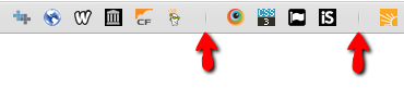 Separators between bookmarks