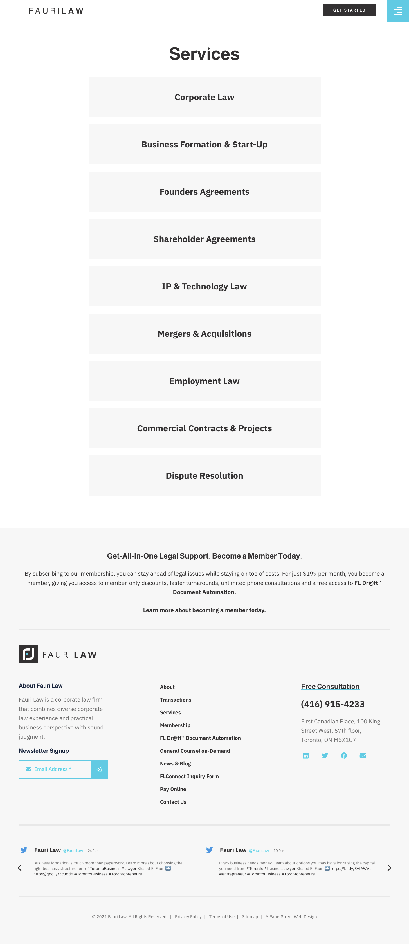 faurilaw-ca-services screenshot