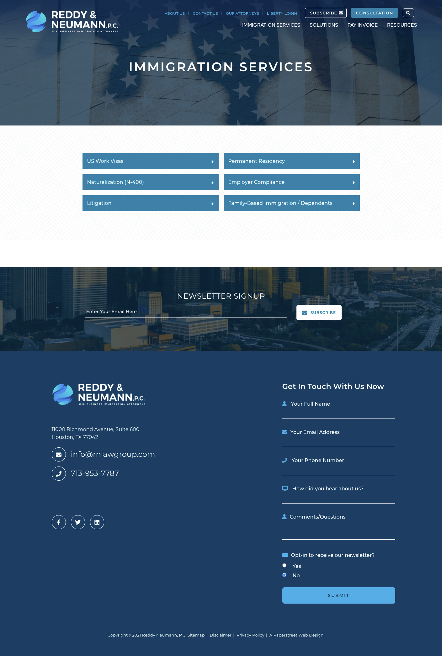 rnlawgroup-immigration-services screenshot
