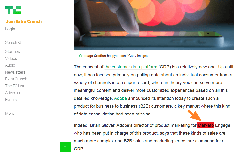 techcrunch article