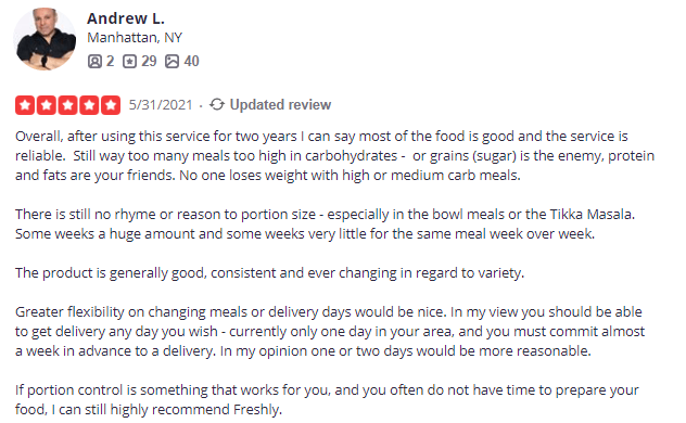 yelp review