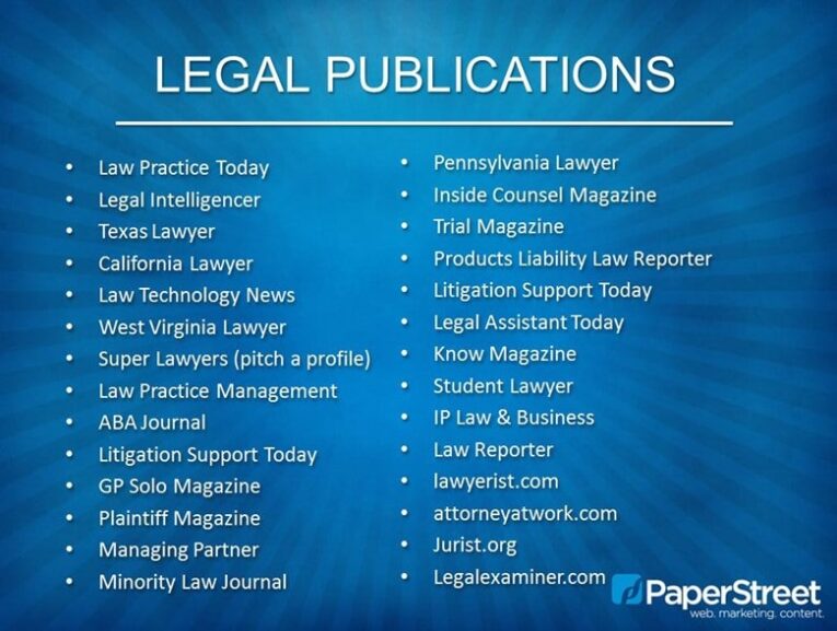 legal publication steps