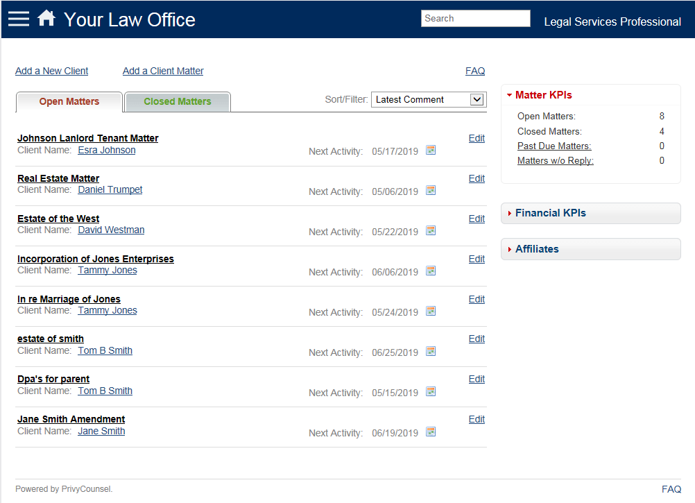 privy crm screenshot