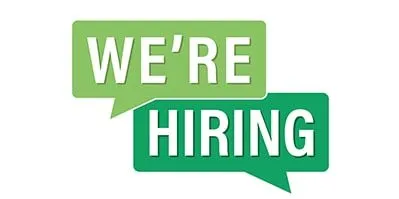 Green speech bubbles with white text read "NOW HIRING: SEO ASSOCIATE".