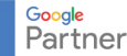 Google Partner logo featuring the word "Google" in multicolored letters and "Partner" in gray letters.