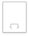 A white paper sheet with a straight, angled line near the center forming an inverted V shape.