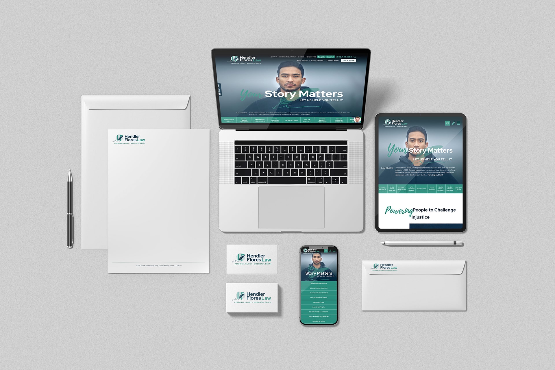 Hender Flores branding