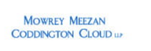 Logo text reading "Mowrey Meezan Coddington Cloud LLP" in blue letters.