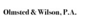 Text displaying "Olmsted & Wilson, P.A." in black font on a white background.