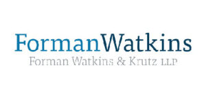 Logo of Forman Watkins & Krutz LLP, featuring the firm's name in blue and gray text on a white background.