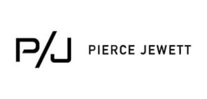 A logo with the text "P/J" on the left and "Pierce Jewett" on the right in a bold, modern font.