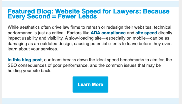 Example of creating content from another source.