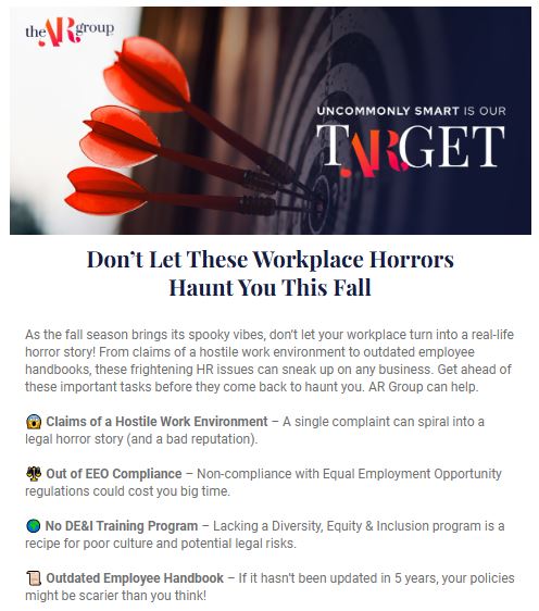 Example of a timely piece of content for the fall season.