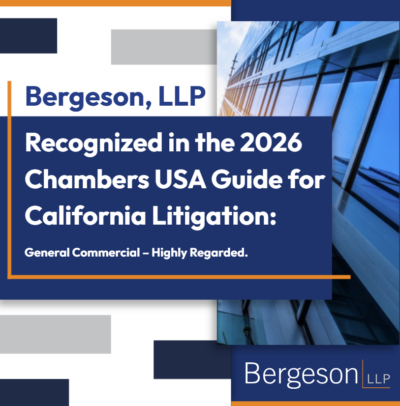 Bergeson, LLP recognized in 2026 Chambers USA Guide for California General Commercial Litigation.
